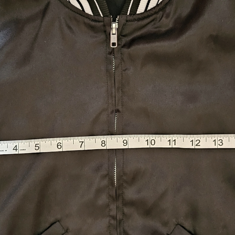 Urban Outfitters Black and White Satin Jacket - Picture 4 of 5